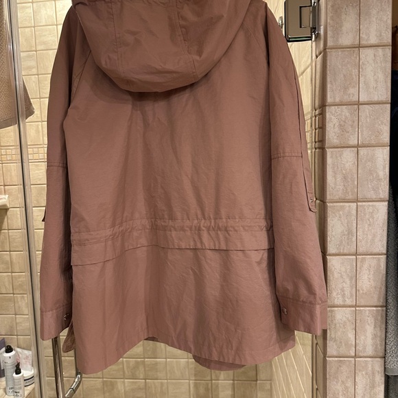 Sam Edelman Pink Water Repellent Hooded Utility Jacket - Picture 2 of 8